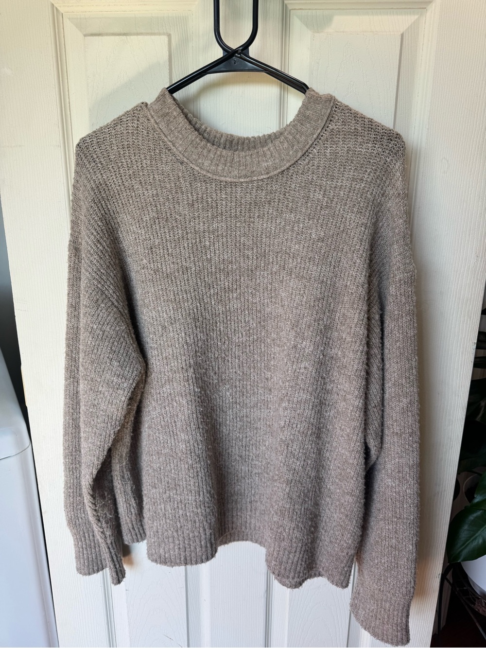 American Eagle Outfitters Taupe Crewneck Sweater